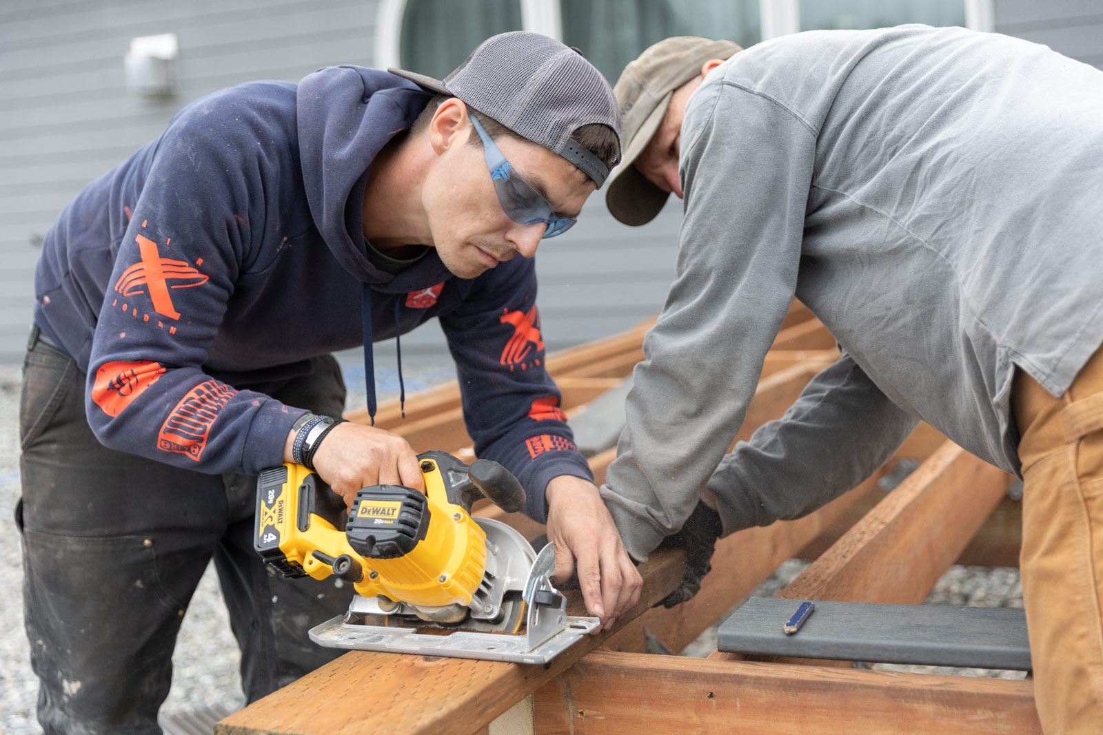 deck construction project